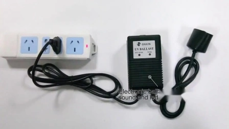 UV Lamp Electronic Ballast 20W 30W 40W with LED Light Alarm IP20 Suitable for Standard UV Lights